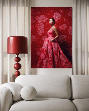 La Mama - Crimson Bloom - XL - Œuvre unique 1/1