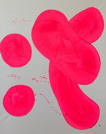 Stefanie Raus - Pink II 1768 XXL, Antiek en Kunst