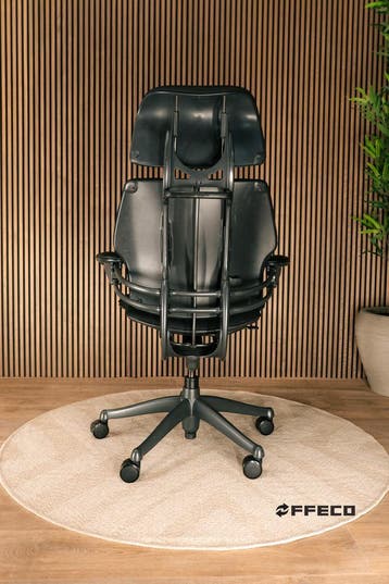 Humanscale Freedom Met Verstelbare Hoofdsteun, Verzenden, Zwart, Zo goed als nieuw, Bureaustoel