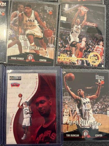 1997 Upper Deck Basketball Cards Tim Duncan Rookie-kaart - 9