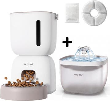 Revo-loo Flow &amp; Chow - Drinkfontein Automatische Voerbak, Verzenden