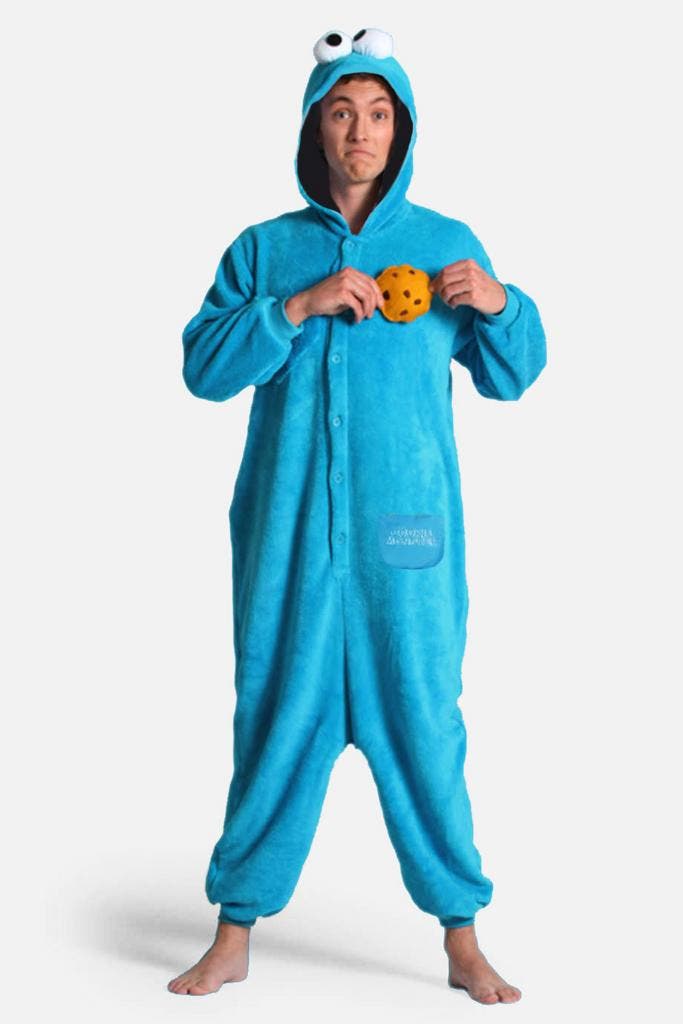 Onesie Koekiemonster Pak Kostuum XL-XXL Blauw Koekiemonsterp, Kleding | Heren, Carnavalskleding en Feestkleding, Nieuw, Ophalen of Verzenden