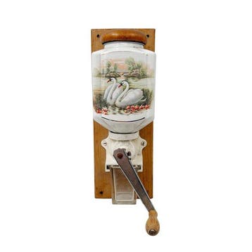 AS - Koffiemolen - Hout, Metaal, Glas, Aardewerk - Wand