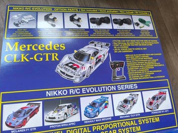 Nikko 1:14 - Model raceauto - Mercedes CLK-GTR, Nieuw