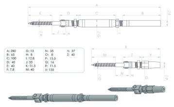 Staalkabel Balustradekit 5mm - Persterminal + Staalkabel, Verzenden, Nieuw