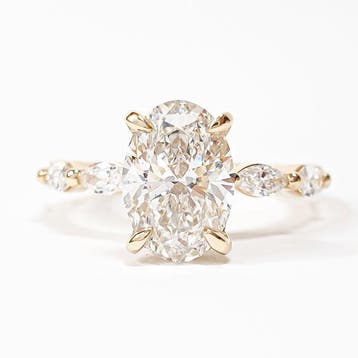Zonder minimumprijs - Ring - 14 karaat Geel goud - 3.03ct.