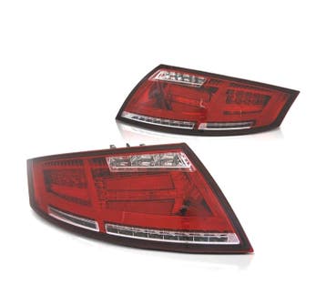 FEUX ARRIÈRE AUDI TT LIGHT BAR 06-14 ROUGE CHROMÉ, Verzenden, Nieuw