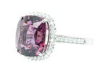 Bague - 14 carats Or blanc, Pink (Sans chaleur) - 7.59ct.