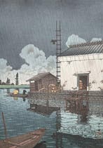 Ame no Ushibori (Rain at Ushibori) - Kawase Hasui