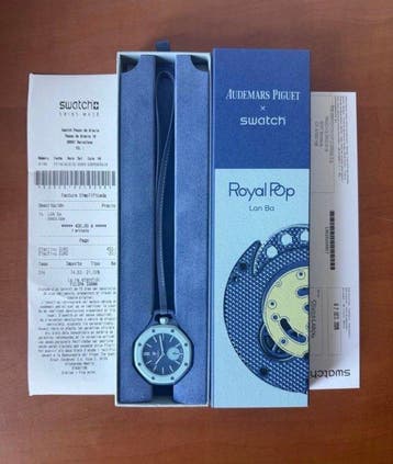 Swatch Royal Pop - Swatch × Audemars Piguet LAN BA - Sans, Handtassen en Accessoires, Nieuw