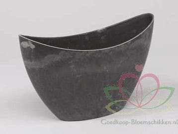 Onderbord Loodlook Boot hoog 24x9,5x15 cm, Nieuw