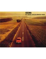 1972 OPEL ASCONA A BROCHURE NEDERLANDS, Ophalen of Verzenden