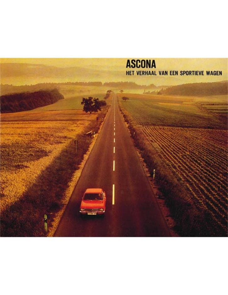 1972 OPEL ASCONA A BROCHURE NEDERLANDS, Livres, Autos | Brochures & Magazines, Enlèvement ou Envoi