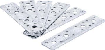 Assortiment verbindingsplaten 180 x 40 x 2 mm 6-dlg, Verzenden