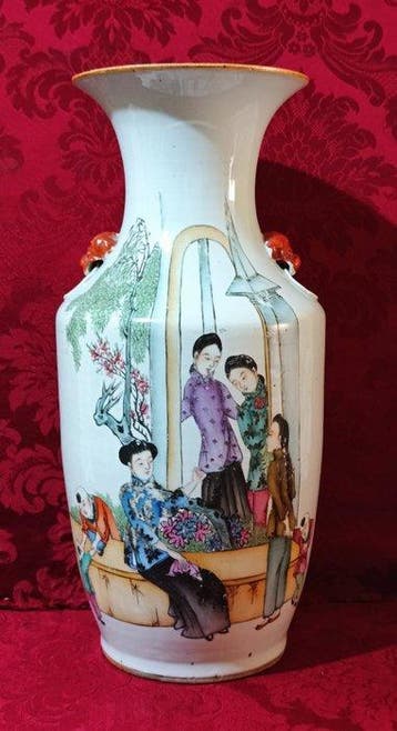 Vaas - Porselein - China - Qing Dynastie (1644-1911) - in
