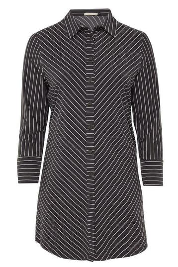 Blouse Belloya dwars streep maat 50, Verzenden