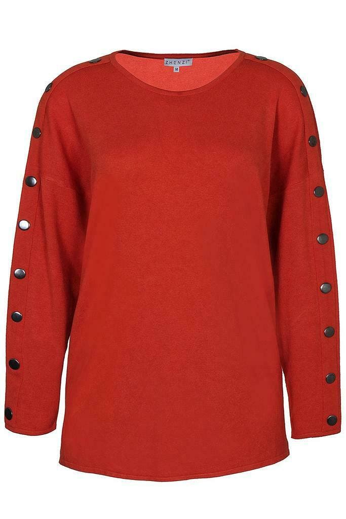 Trui Zhenzi KOGLE knopen op mouw maat 54/56, Vêtements | Femmes, Pulls & Gilets, Envoi