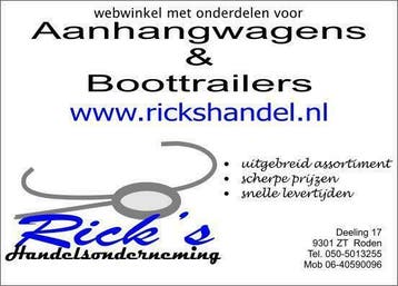 Boottrailer onderdelen nodig?, Watersport en Boten, Ophalen of Verzenden, Nieuw