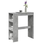 vidaXL Bartafel met rekken 90x40x103,5 cm bewerkt hout, Verzenden, Nieuw