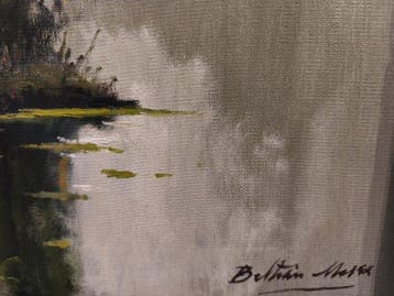 Enric Beltran Messa (1940 - 2006) - Lavando en el Lago