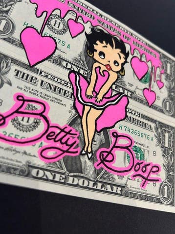 eR.B. -  Street Betty Boop _ Dollar, Antiek en Kunst