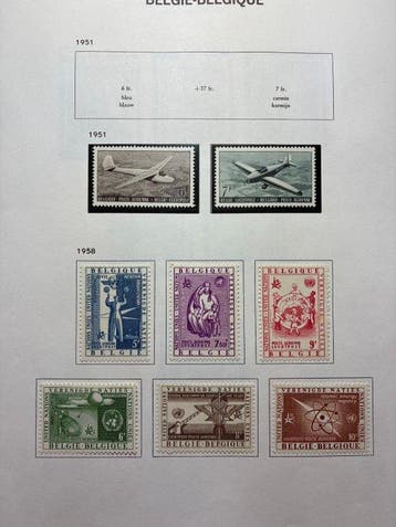 Belgique - Belgique – timbres ferroviaires et/ou aériens –