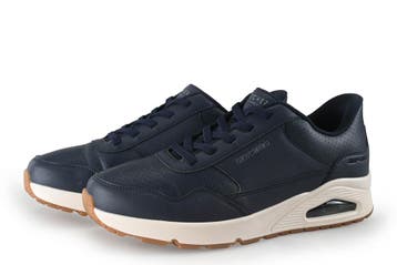 Skechers Instappers in maat 43 Blauw, Overige typen, Zo goed als nieuw, Skechers, Verzenden