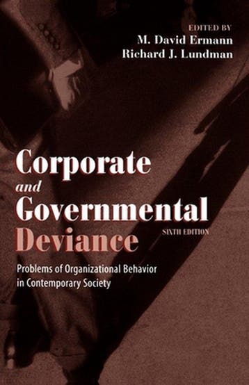 Corporate and Governmental Deviance 9780195135299 Ermann, Boeken, Verzenden, Gelezen, Ermann