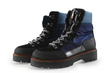 Scotch &amp; Soda Enkellaarzen in maat 36 Blauw, Kleding | Dames, Lage of Enkellaarzen, Zo goed als nieuw, Scotch &amp; Soda, Verzenden