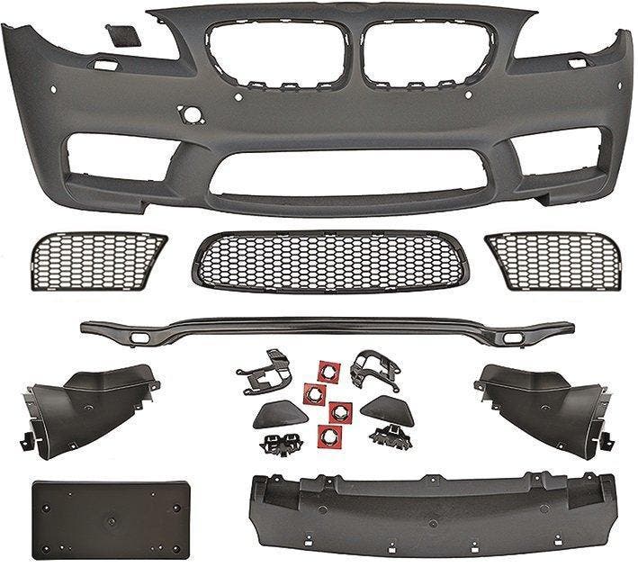 EVO M5 Look Voorbumper + PDC BMW 5 Serie F10 F11 B4838, Autos : Pièces & Accessoires, Carrosserie & Tôlerie
