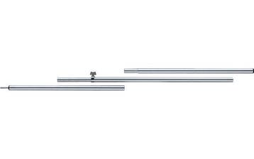 Berger Aluminium Steunstang 28mm 165-250cm - Zilver, Ophalen of Verzenden
