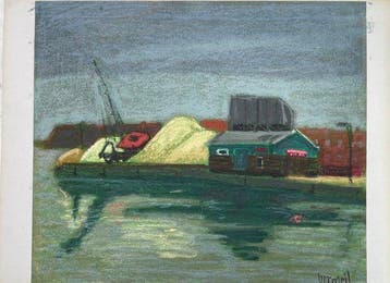 Véronique Vermeil (1938-2017). - Le Port en Hollande. (sans