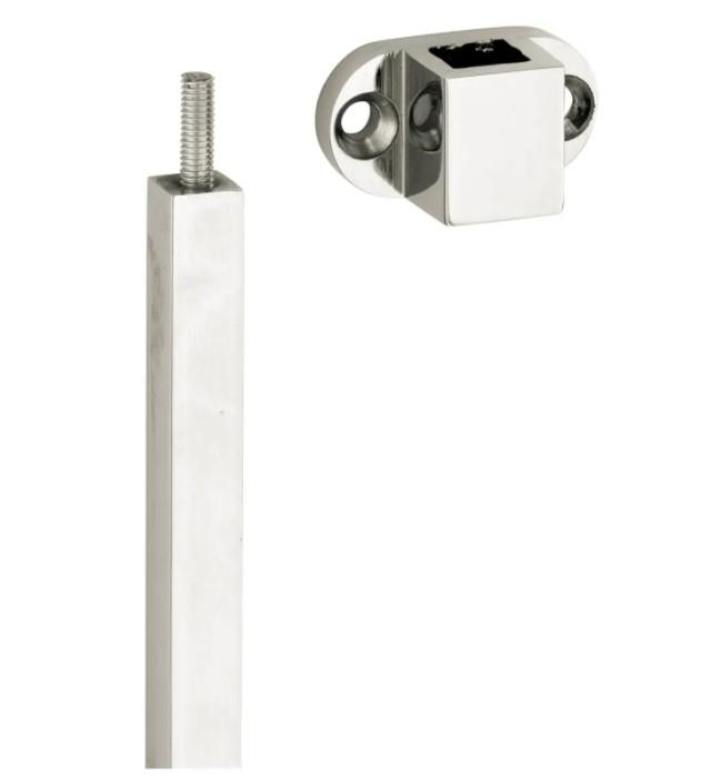 Verlengset ovaal voor espagnolet glans nikkel, Doe-het-zelf en Bouw, Deuren en Vliegenramen, Nieuw