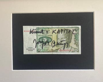 Joseph Beuys (1921-1986) - 5 DM Banknote „Kunst = Kapital“ -
