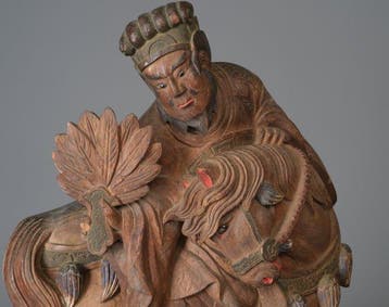 Figuur van Shoriken  (Zhongli Quan) - Veelkleurig hout,