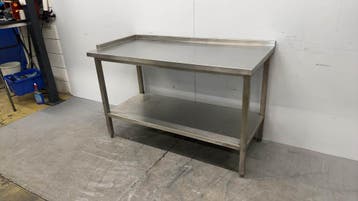 RVS Werktafel 145 x 70 x 91 cm Horeca, Ophalen of Verzenden