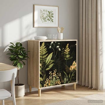 vidaXL Dressoir RHENEN Sonoma 69 x 33 x 75 cm Bewerkt hout, Huis en Inrichting, Kasten | Dressoirs, Verzenden, Nieuw