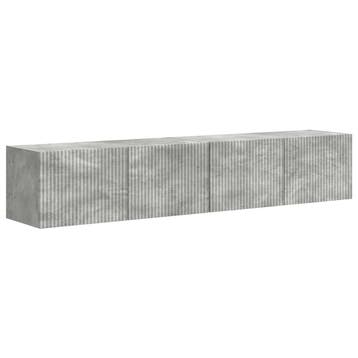 vidaXL TV Wandkast 2 st Betongrijs Bewerkt hout, Verzenden