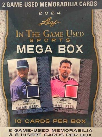 2024 Leaf In the Game Used Sports Relic Cards MEGA BOX - 1, Verzamelen, Nieuw