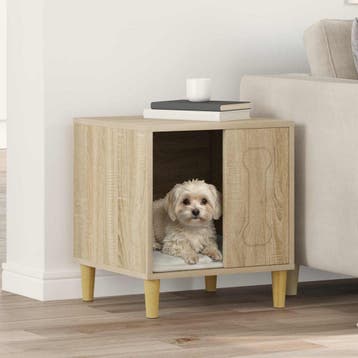 vidaXL Hondenhuis Sonoma 44 x 42 x 49 cm Bewerkt hout, Dieren en Toebehoren, Verzenden, Nieuw