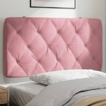 vidaXL Hoofdbordkussen 100 cm fluweel roze, Huis en Inrichting, Verzenden, Nieuw