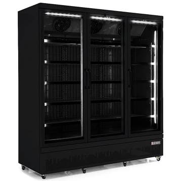 Koelkast | TOPMAXI | 1480L | Zwart | +4°C/+10°C | Statisch, Verzenden