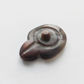 Khmer antique Agate bandée Talisman de perles de fertilité