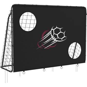 Songmics - kindervoetbaldoel met doelwand - 215x150 cm, Verzenden, Nieuw