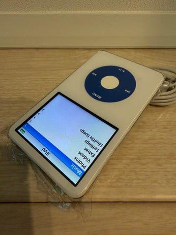 Apple - iPod Classic SSD256GB 5th Generation Blue white iPod, Nieuw