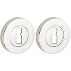 Set van twee sleutelplaatjes Vivo BB glans nikkel, Doe-het-zelf en Bouw, Nieuw, Overige materialen