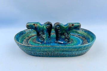 Bitossi - Aldo Londi - Asbak - Aardewerk - Rimini Blue, Antiek en Kunst