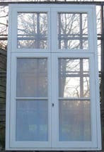 afrormosia houten raam , chassis , venstr,  kozijn 133 x 222, Ophalen of Verzenden, Raamkozijn