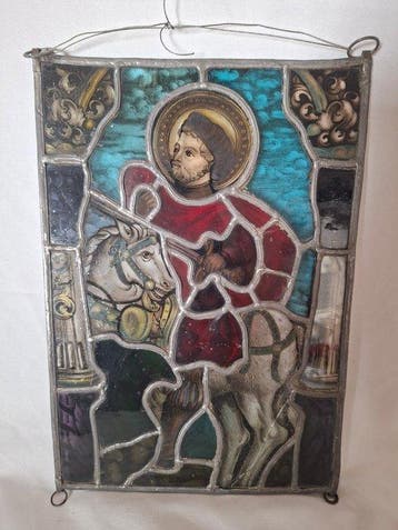 Antiek Glas-in-loodraam - 1850-1900 - São Martinho