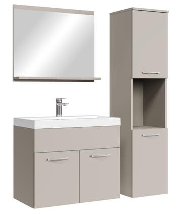 Badkamermeubel Set Montreal 60 x 35 cm - Beige, Maison & Meubles, Verzenden